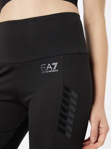 EA7 Emporio Armani Skinny Hlače | črna barva