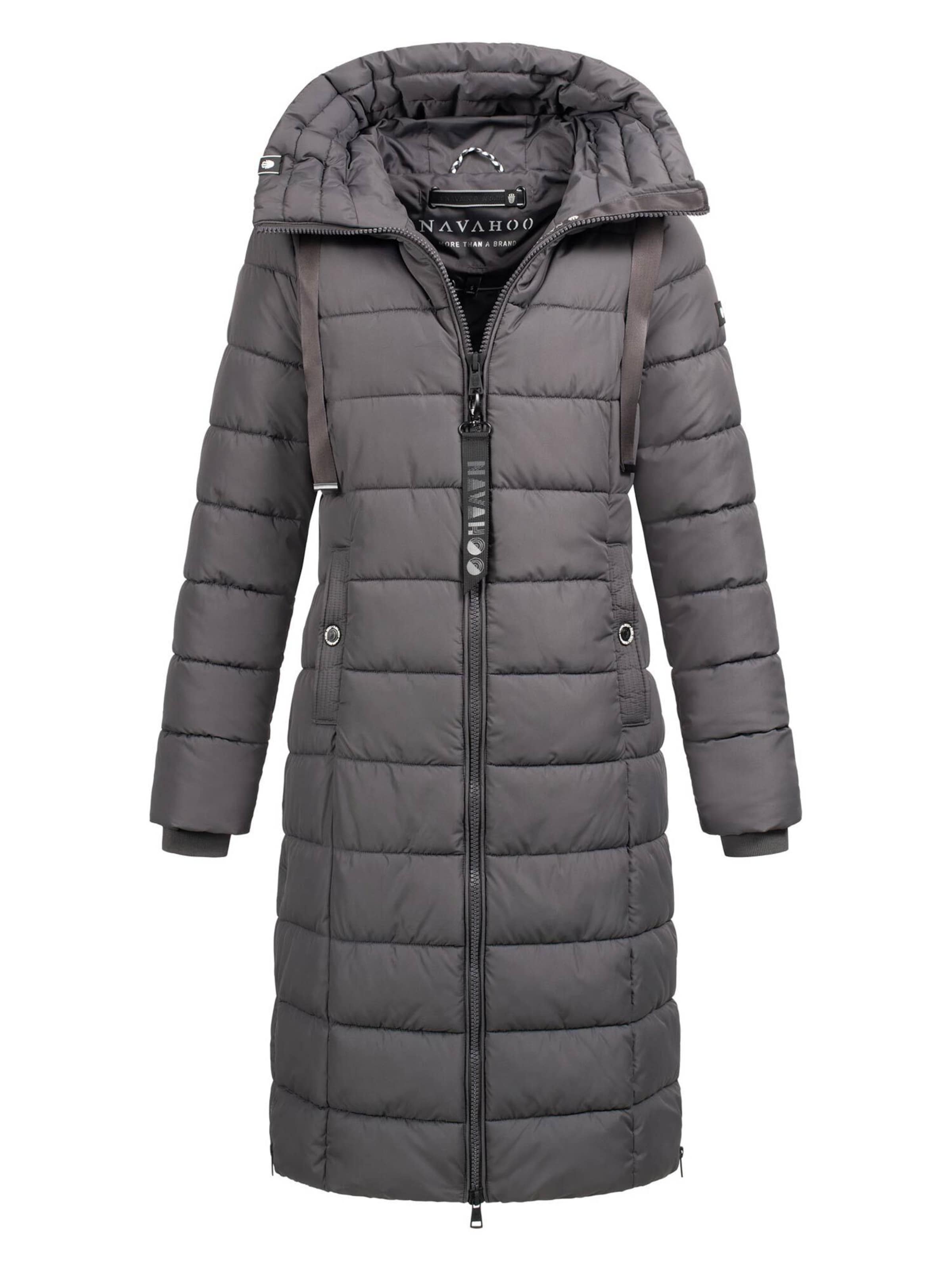 NAVAHOO Mantel 'N036  ' in Grau: Vorderseite