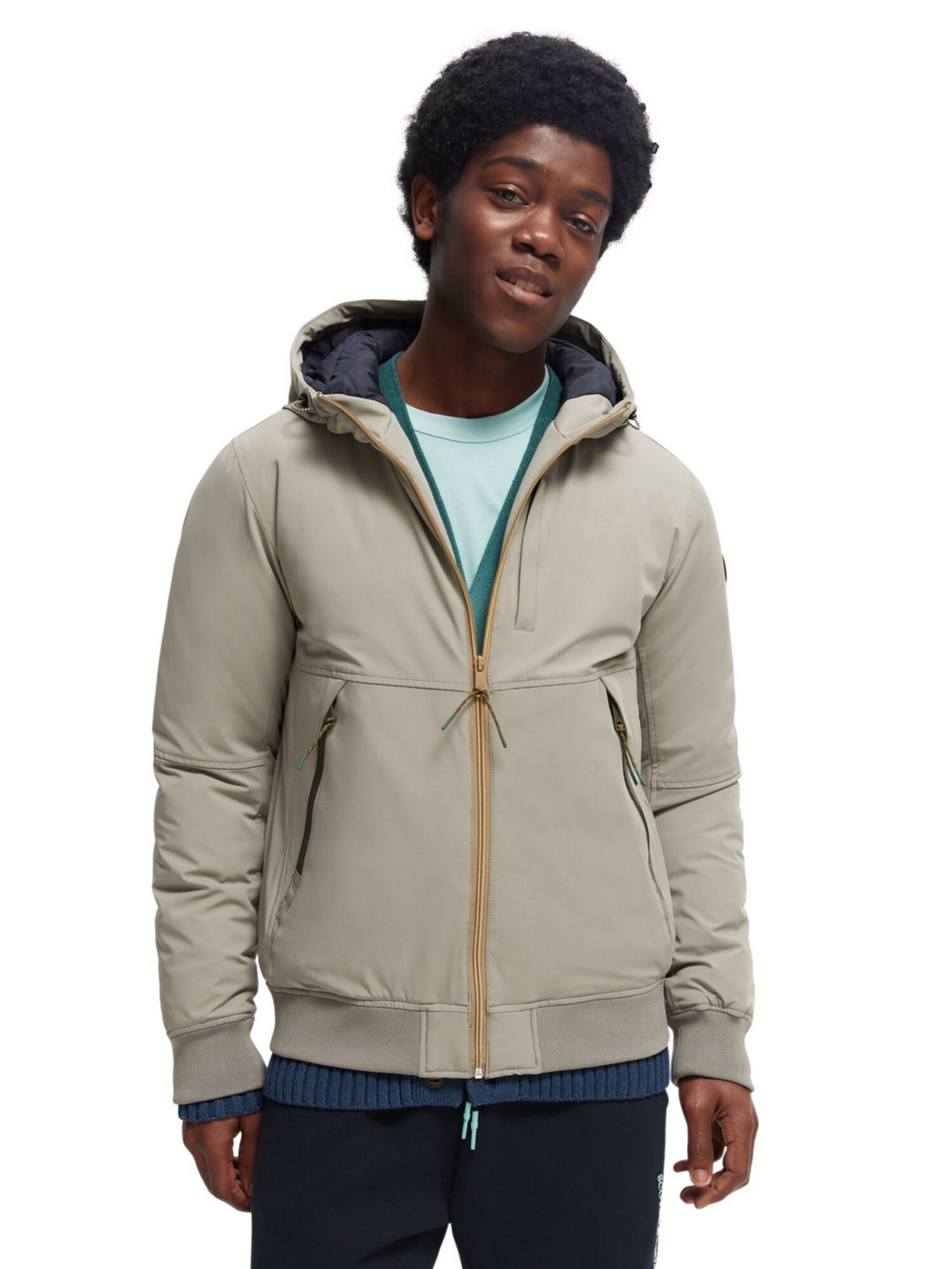 SCOTCH & SODA Between-season jacket in Grey: front