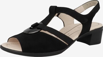 ARA Sandals in Black: front