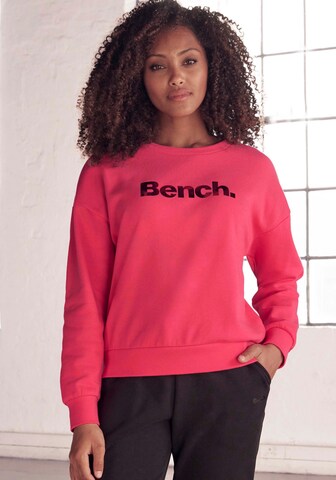 BENCH Μπλούζα φούτερ σε ροζ: μπροστά