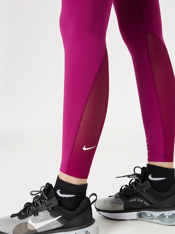 NIKE Skinny Sporthose 'One' in Lila