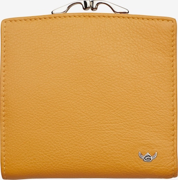 GOLDEN HEAD Geldbörse 'Madrid' in Gelb: Vorderseite