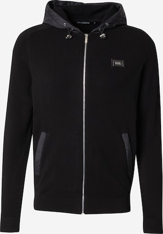 juoda Karl Lagerfeld Kardiganas: priekis