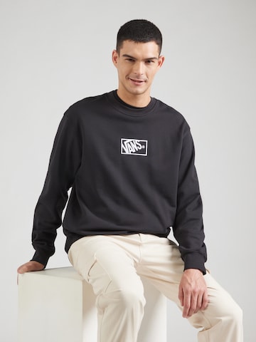 Sweat-shirt VANS en noir : devant