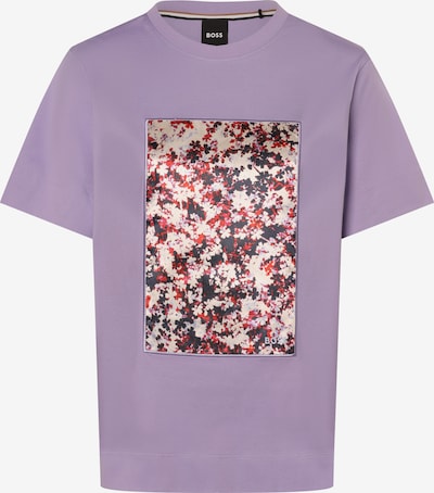 BOSS Shirt 'Elpha' in beige / lila / rot / schwarz, Produktansicht