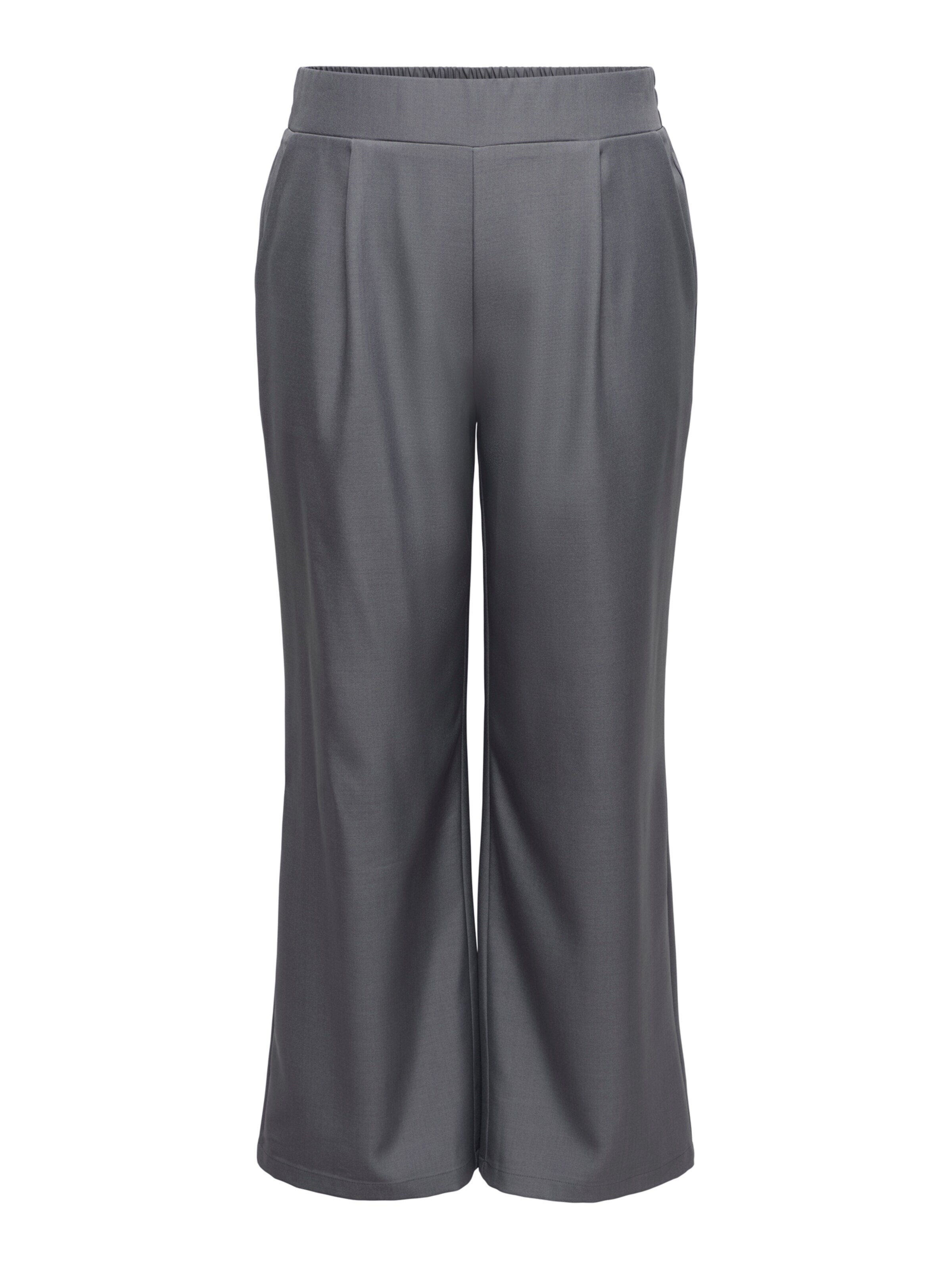 Wide Leg Pantalon à pince 'CARVICTORIA' ONLY Carmakoma en gris : devant