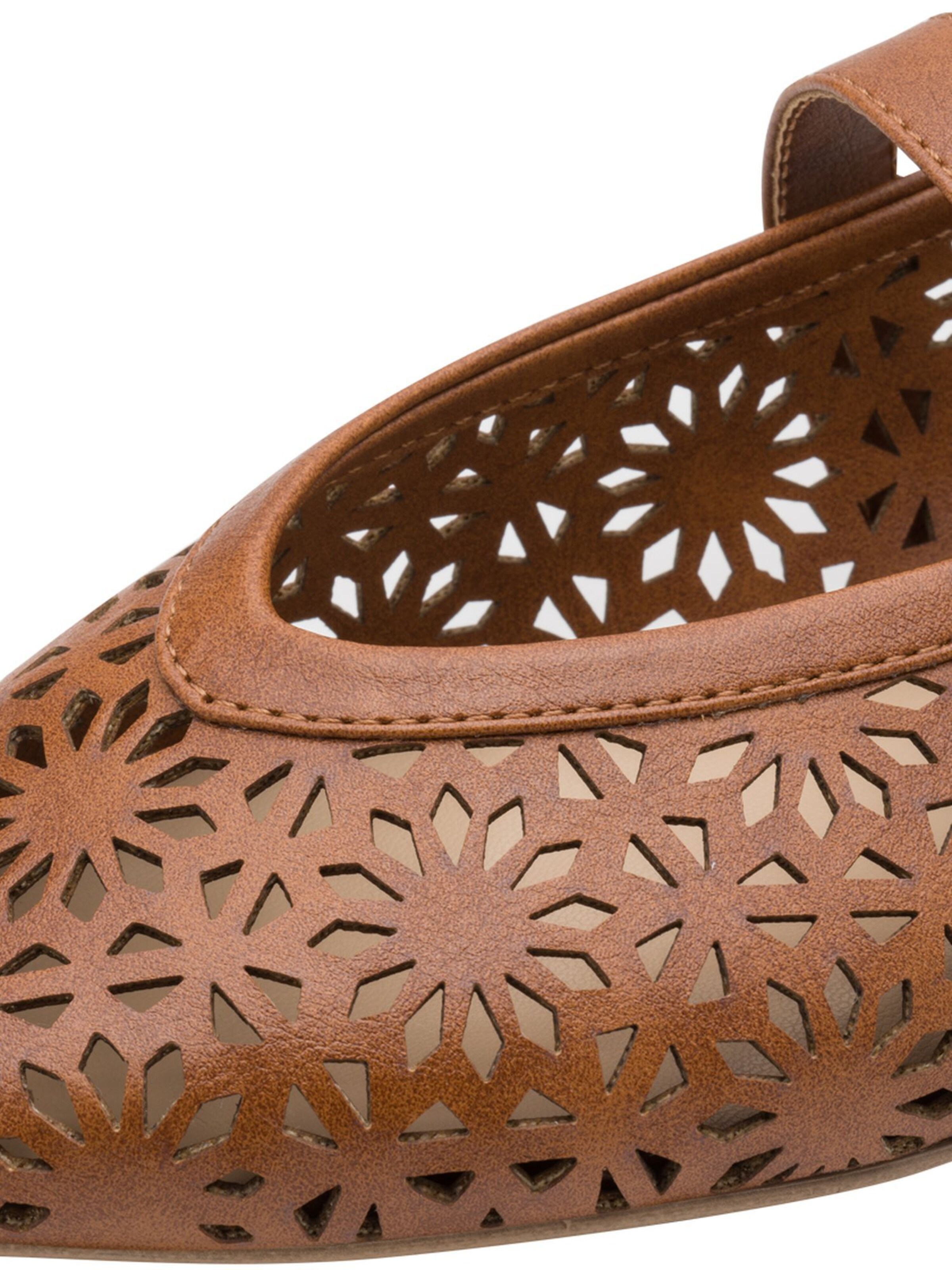 Ballerines à lanières MARCO TOZZI en marron