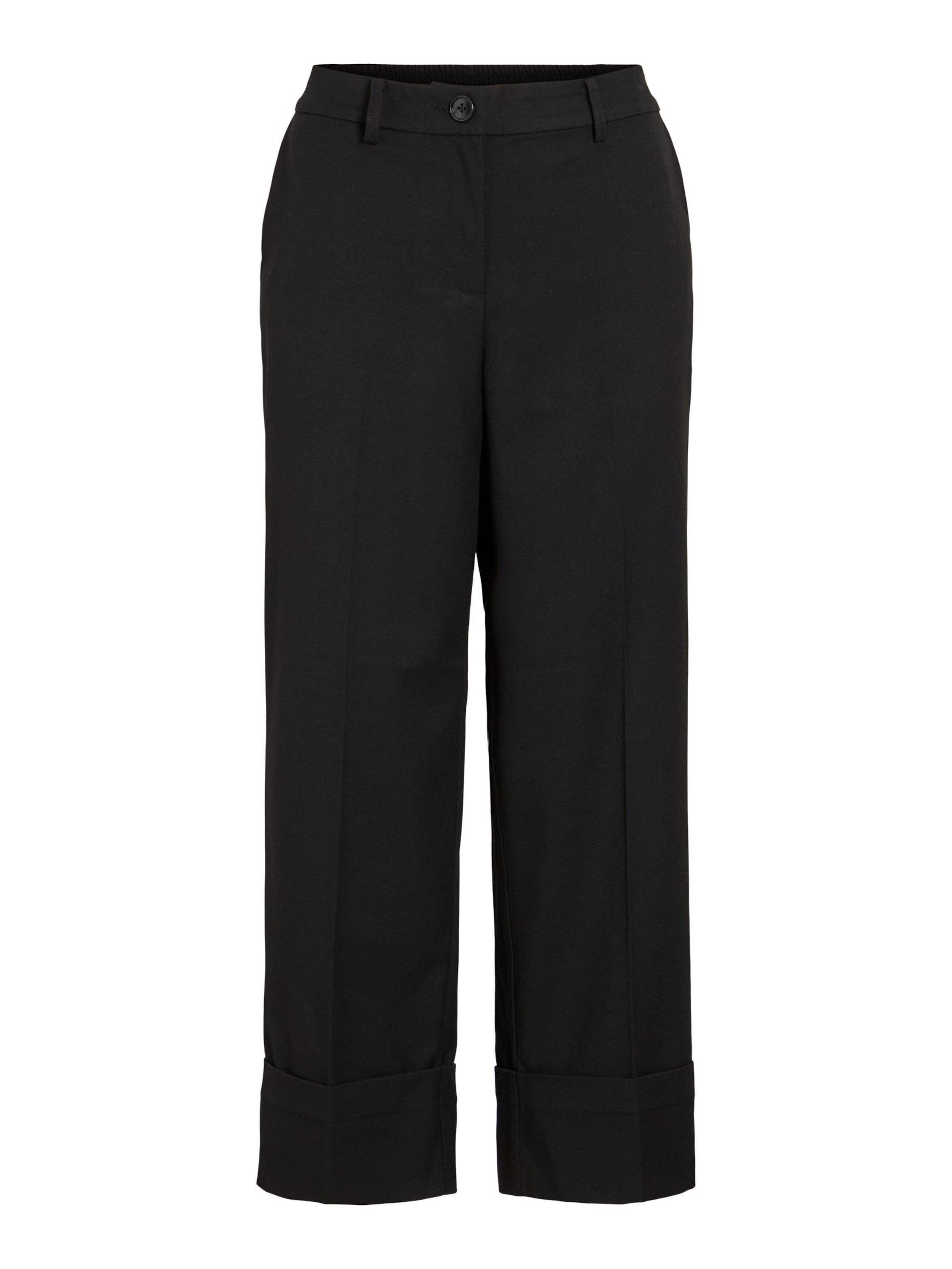 VILA Bukser med fals 'VIEllie' i sort, Produktvisning