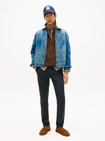 TOMMY HILFIGER Slimfit Chino nadrág - kék