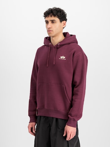 ALPHA INDUSTRIES - Pullover 'Basic' em vermelho