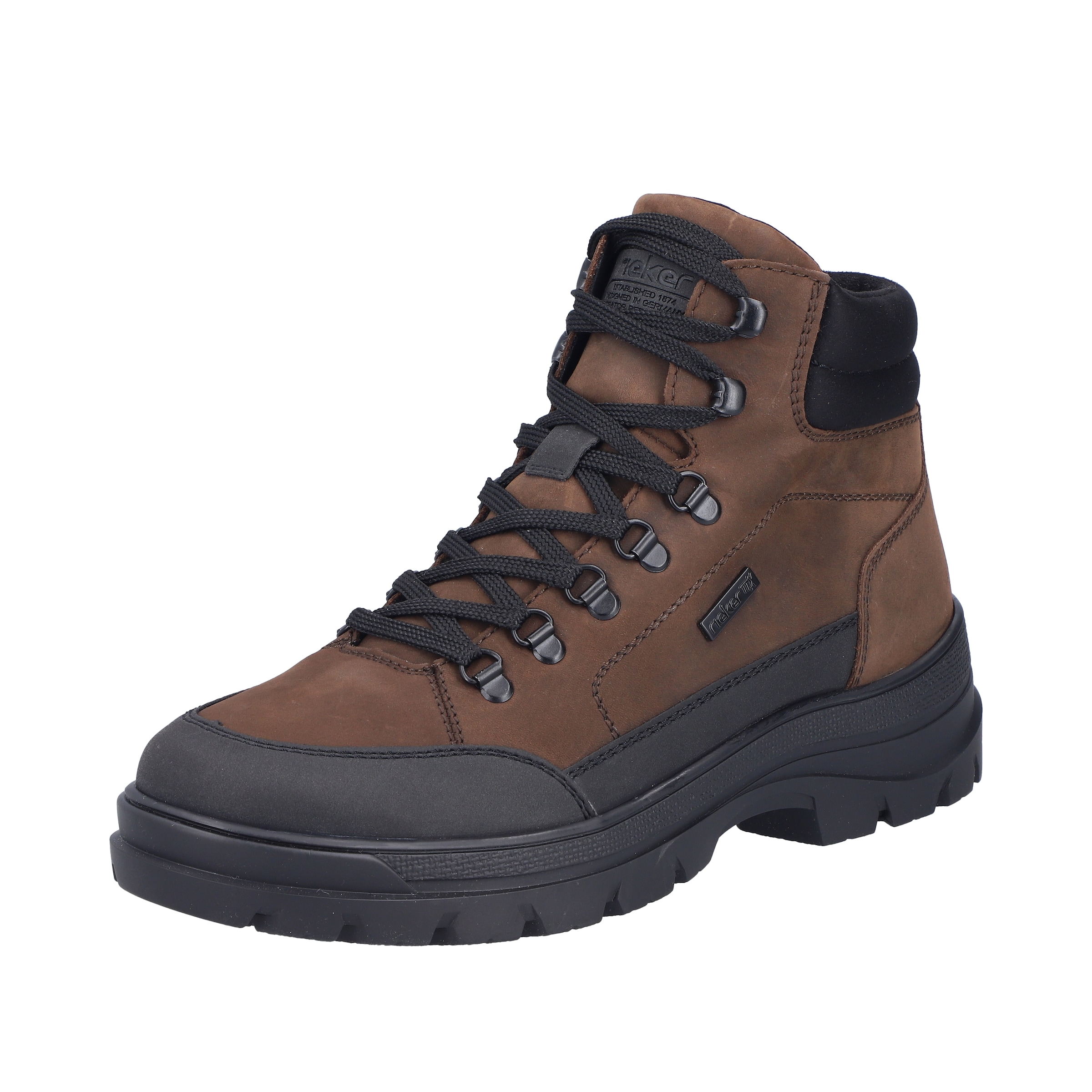 Bottes à lacets ' F5411 ' Rieker en marron : devant