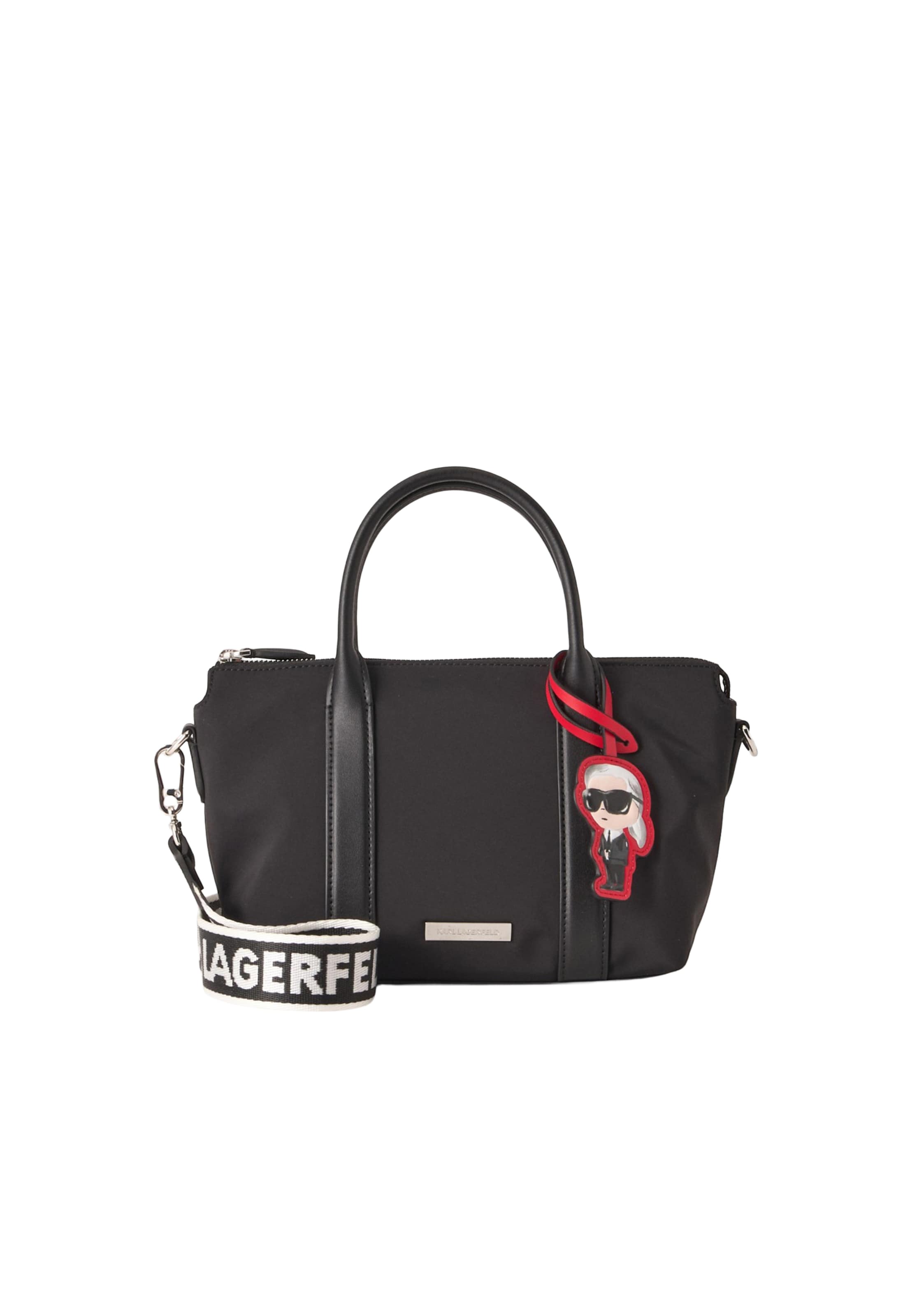 Karl Lagerfeld Handtasche  'Ikon' in Schwarz: Vorderseite