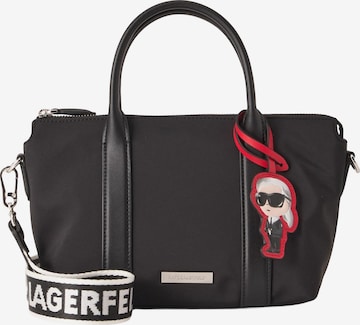 Karl Lagerfeld Kabelka 'Ikon' - Čierna: predná strana