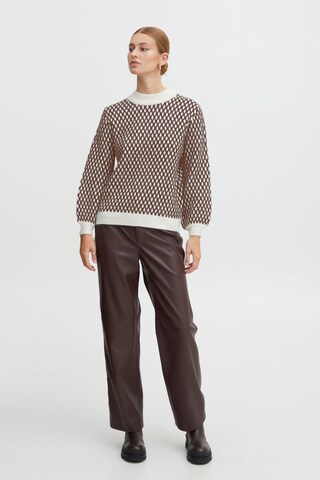 Pull-over 'Kamara' ICHI en marron