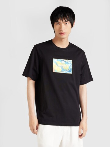 Tricou 'JORNOTO ART' de la JACK & JONES pe negru: față