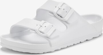 VENICE BEACH Mules in White: front