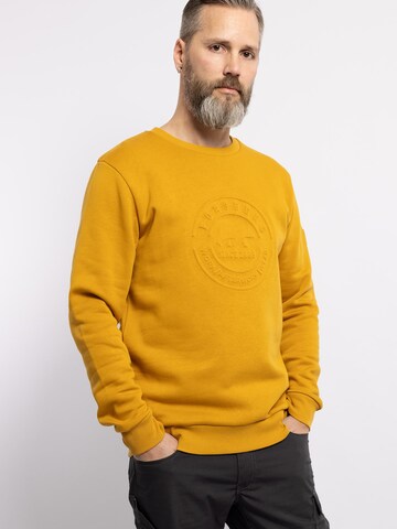 FORSBERG Sweatshirt 'Sweatshirt mit 3D Logo' in Yellow