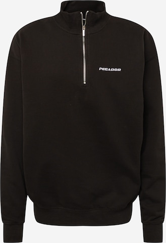 Pegador Sweatshirt in Zwart: voorkant