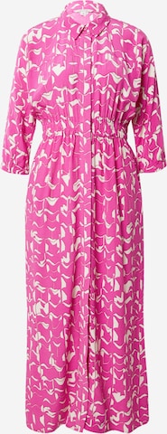 comma casual identity Shirt dress in Pink: front