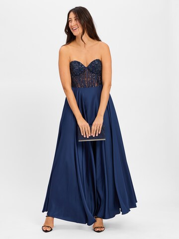 Robe de soirée Laona en bleu