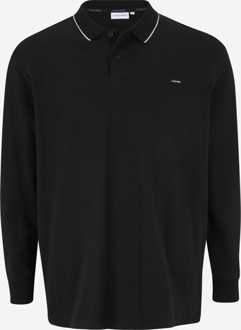 Calvin Klein Big & Tall Poloshirt in Schwarz: predná strana