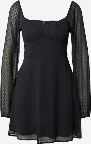 HOLLISTER - Vestido 'SWEETHEART' en negro: frente