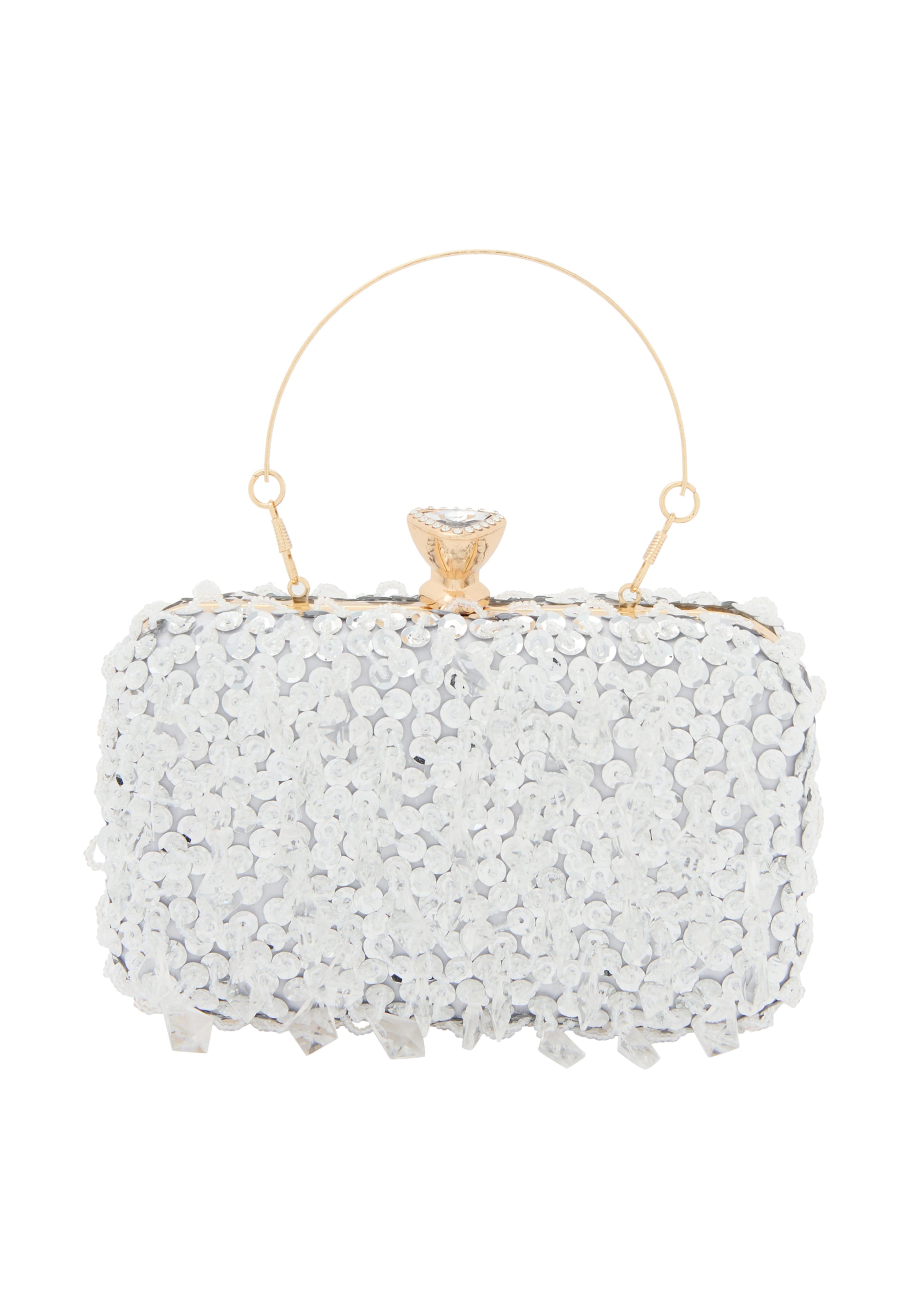 faina Клатч 'Elegant' в Серебристый: спереди