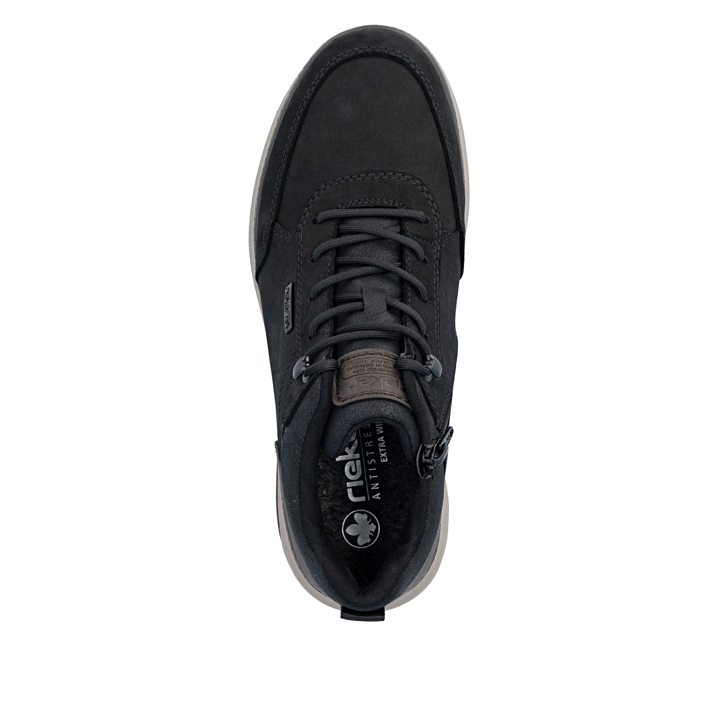 Chaussure à lacets Rieker en noir
