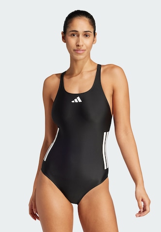 ADIDAS PERFORMANCE Bustier Sportbadeanzug in Schwarz: Vorderseite