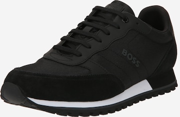 BOSS Black Sneakers laag 'Parkour' in Zwart: voorkant