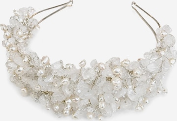 Ornement pour cheveux 'Selena Tiara Silver' SallyJaneBridal en argent : devant
