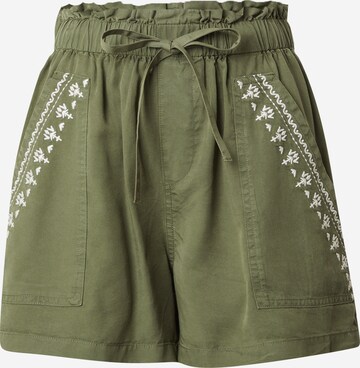 ONLY Loosefit Broek 'ARIZONA' in Groen: voorkant