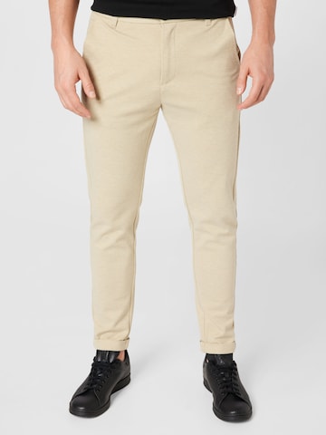 Lindbergh Chino Pants in Beige: front