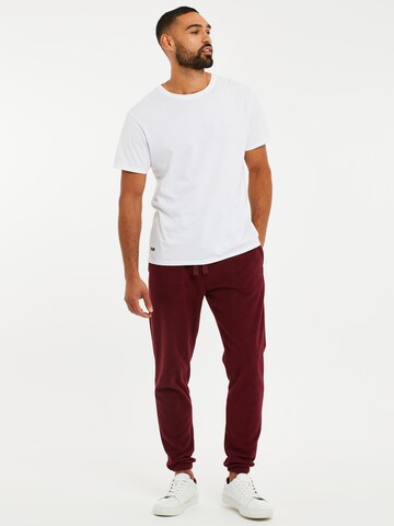 Threadbare Tapered Pants in Red