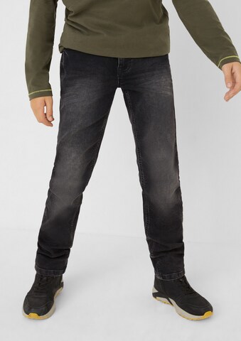 s.Oliver Slimfit Jeans in Grijs: voorkant