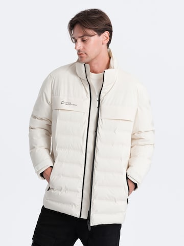 Ombre Winterjas 'OM-Jahp-0150' in Wit