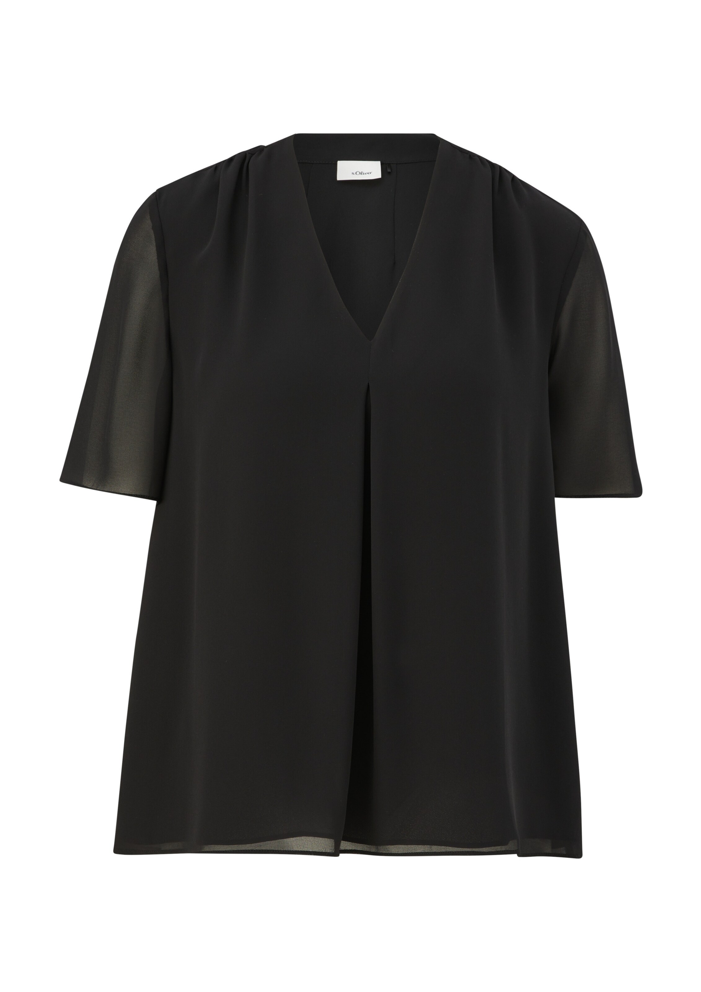 s.Oliver BLACK LABEL Blouse in Zwart: voorkant
