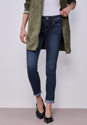 STREET ONE Slimfit Jeans in Blau