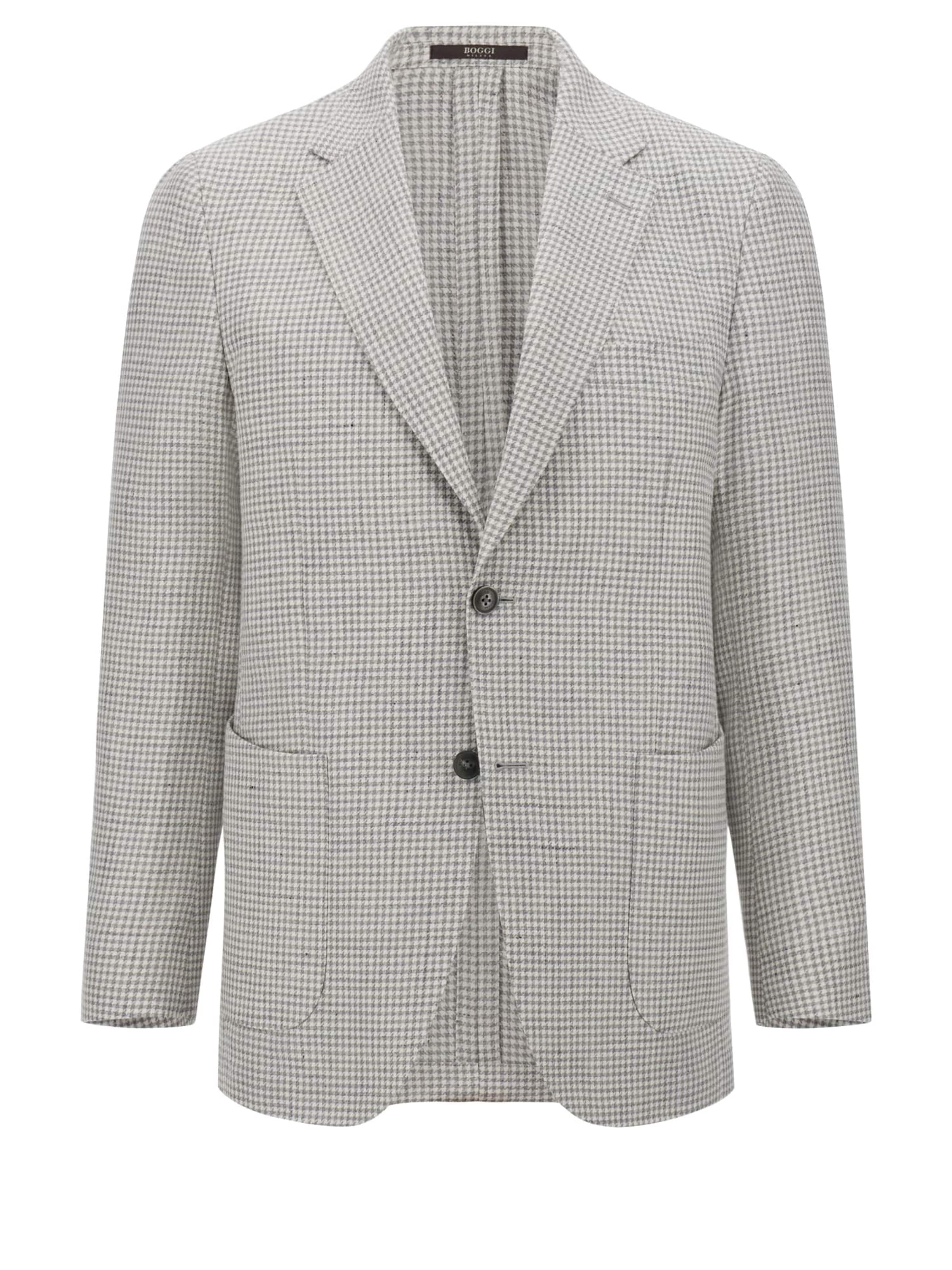 Coupe regular Veste de costume Boggi Milano en gris : devant
