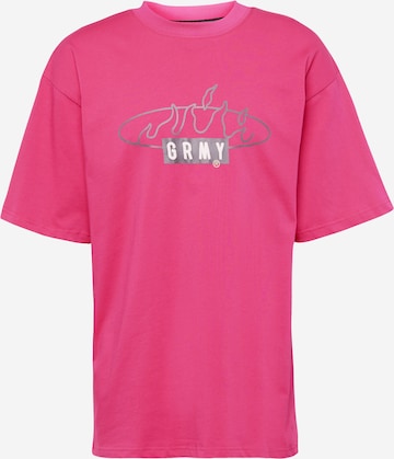 Grimey Shirt 'CLOVEN TONGUES' in Pink: front