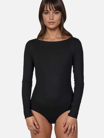 Myjama Body 'Tine' in Zwart: voorkant