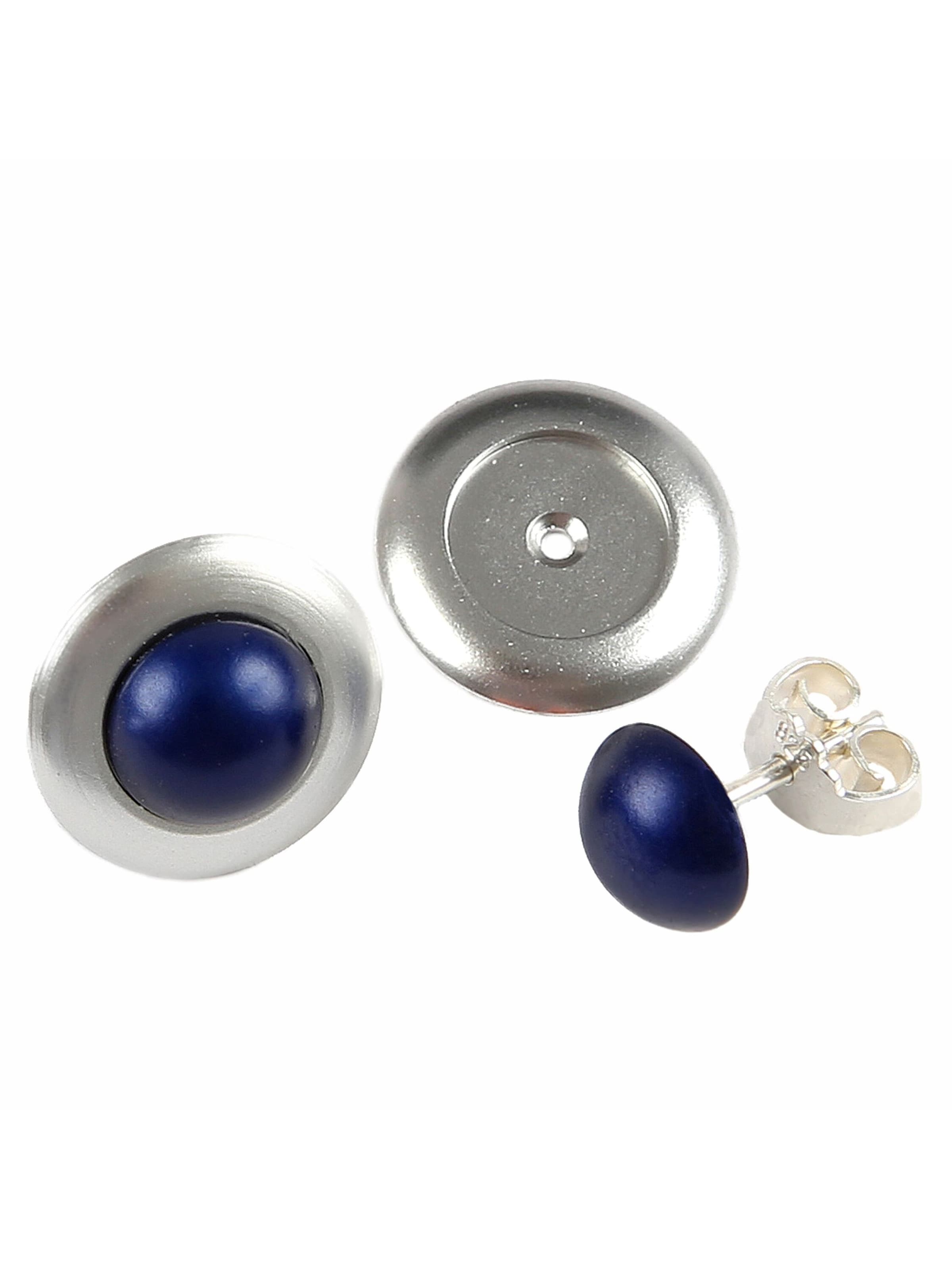 DeMarie Earrings in Blue: front