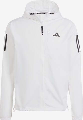 ADIDAS PERFORMANCE Športna jakna 'Own The Run' | bela barva: sprednja stran