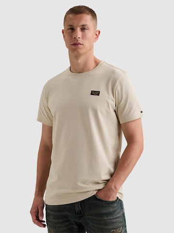 PME Legend T-shirt 'American Classic T-shirt in cotton with stretch' i beige: framsida
