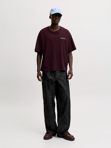 JACK & JONES Majica 'JORBARCELONA' | rdeča barva