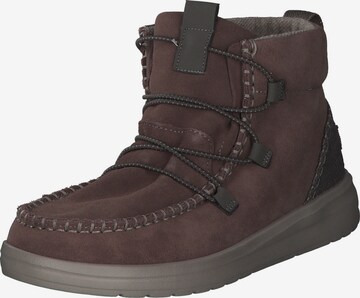 HEY DUDE Ankle Boots '12201' in Brown: front