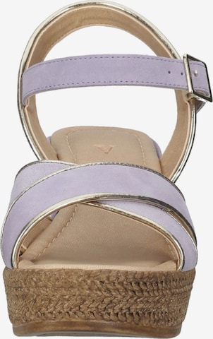 Venturini Milano Strap Sandals in Purple