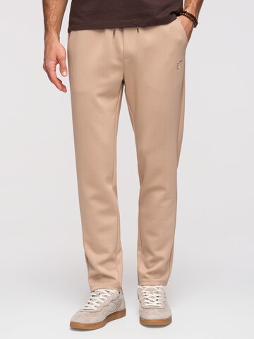 Regular Pantalon chino Ombre en beige : devant
