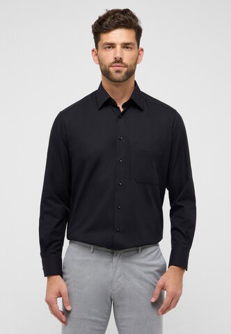 ETERNA Comfort Fit Hemd in Schwarz: Vorderseite